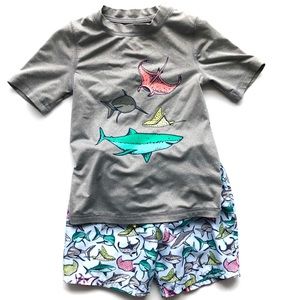 Cat & Jack | Stingrays & Sharks RashGuard & Trunks